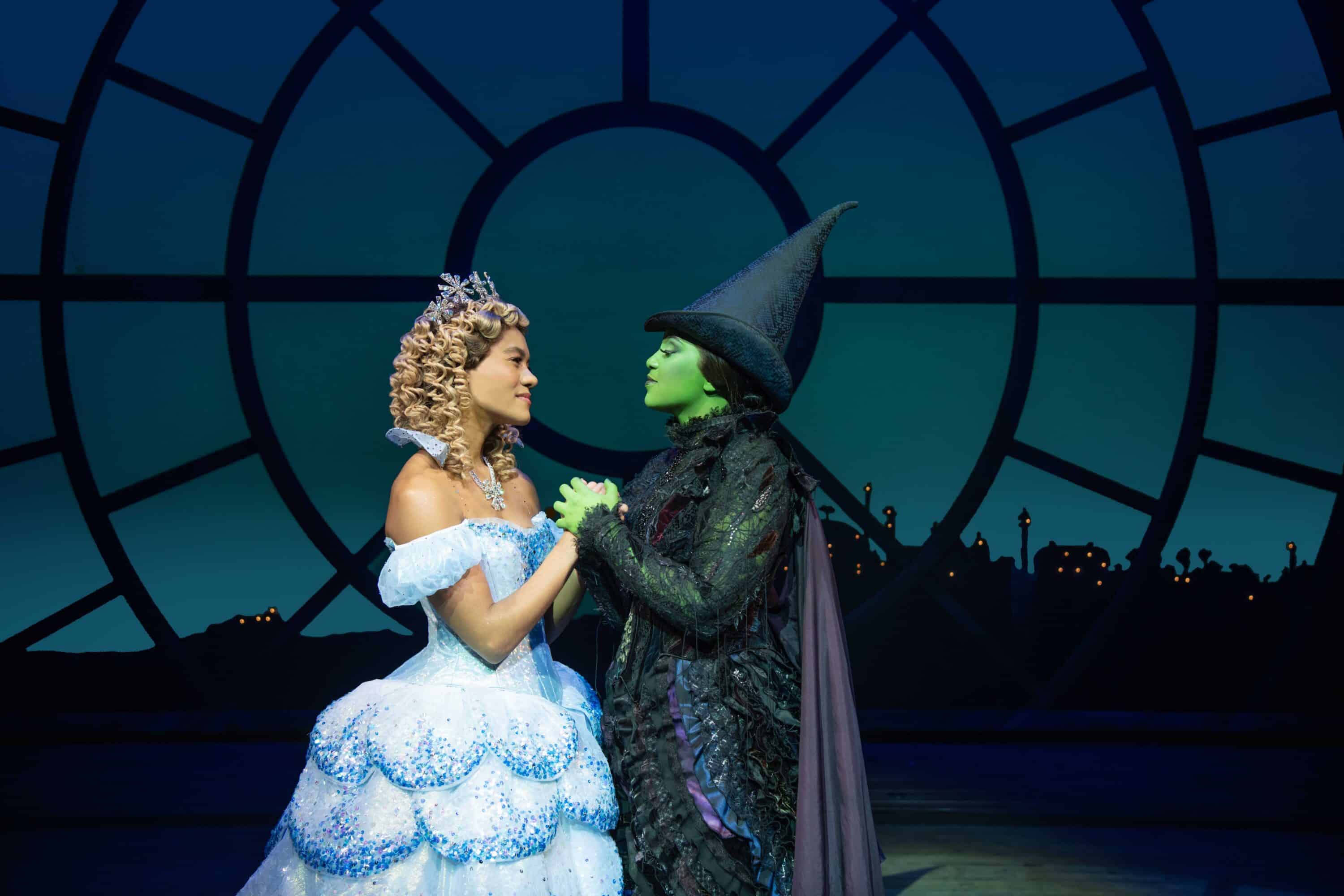 Lucy St. Louis (Glinda) and Alexia Khadime (Elphaba)_Photo by Matt Crockett_8332_RT