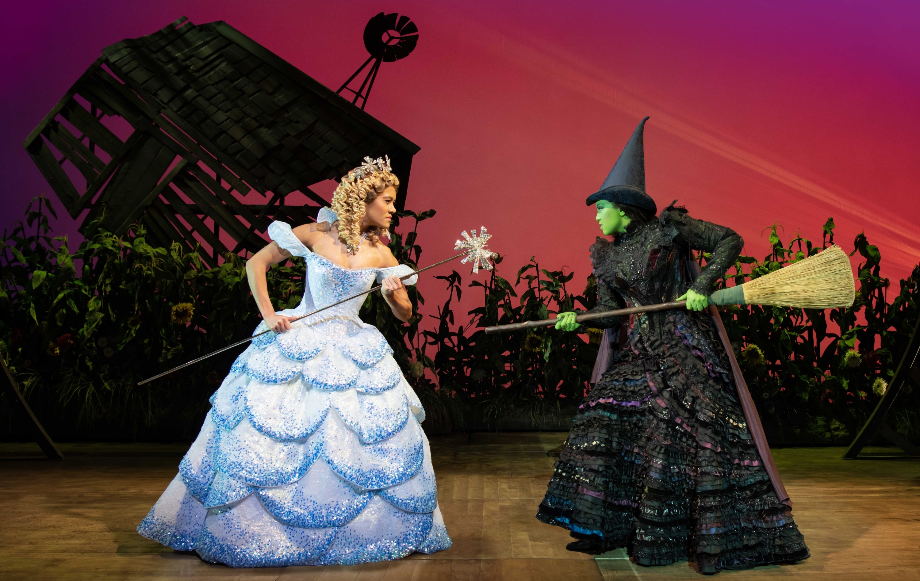 Lucy St. Louis (Glinda) and Alexia Khadime (Elphaba)_Photo by Matt Crockett_8121_RT (4)